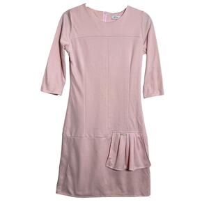 Makadamia Fitted Soft Pink 3/4 Sleeve Dress Women's Sz 40